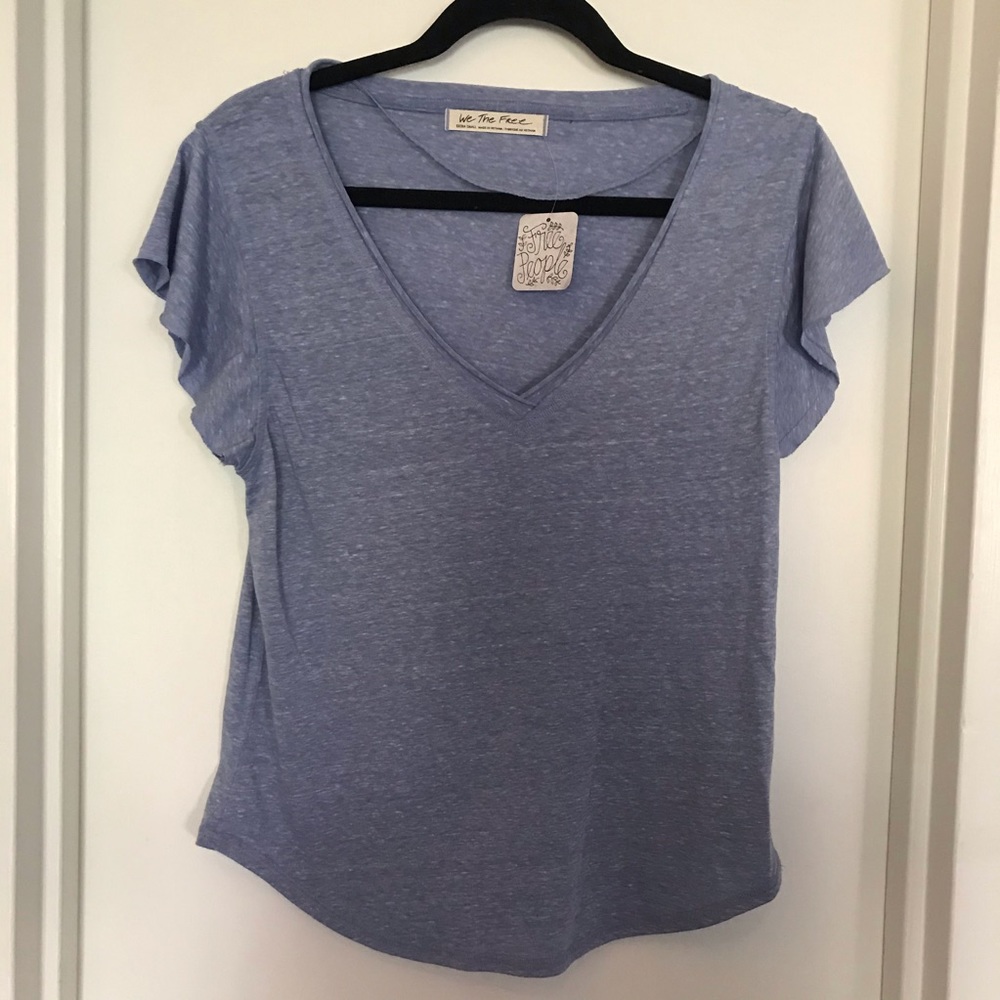 ❄️4/30  NWT Free People Flutter Sleeve T-Shirt
